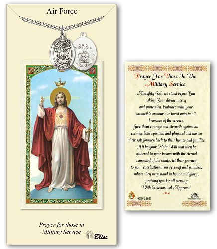 Air Force St Michael Medal with Prayer Card