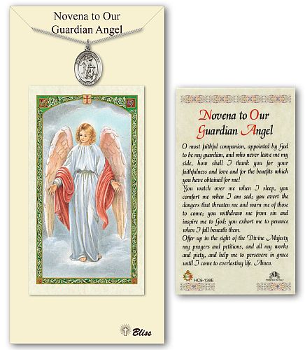 Guardian Angel Medal with Prayer Card