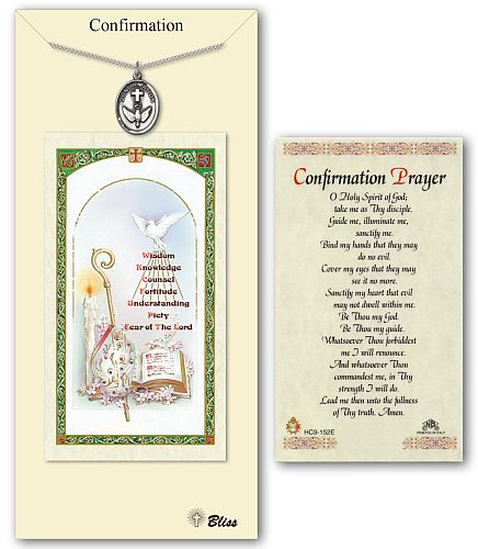 Confirmation Medal with Prayer Card