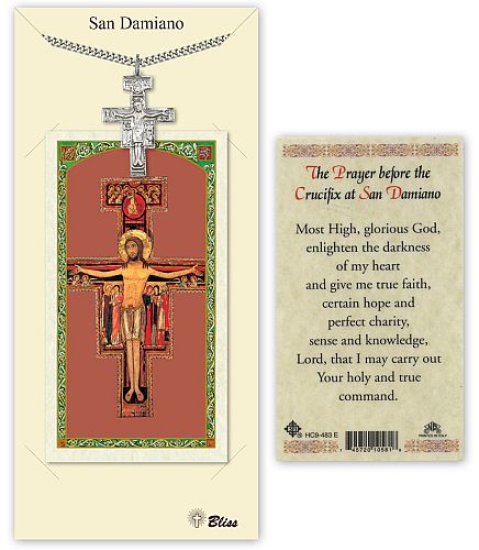 San Damiano Crucifix with Prayer Card
