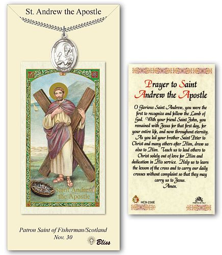 St Andrew Medal with Prayer Card
