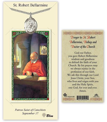 St Robert Prayer Card with Medal St Robert Prayer Card with Medal