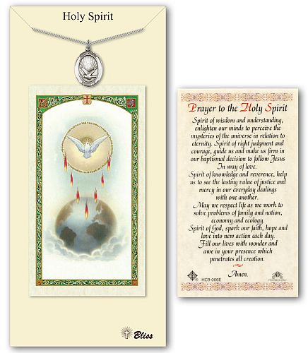 Holy Spirit Medal with Prayer Card