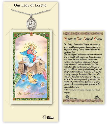 Our Lady of Loreto Medal with Prayer Card