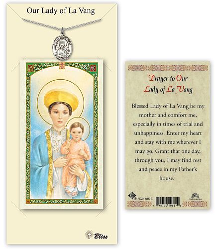 Our Lady of La Vang Medal with Prayer Card