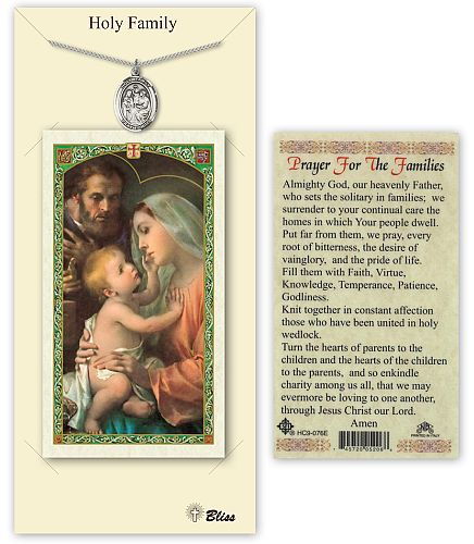 Holy Family Medal with Prayer Card