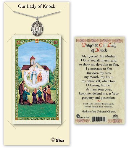Our Lady of Knock Medal with Prayer Card