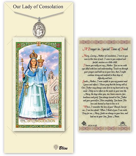 Our Lady of Consolation Medal with Prayer Card