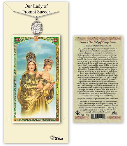 Our Lady of Prompt Succor Medal with Prayer Card