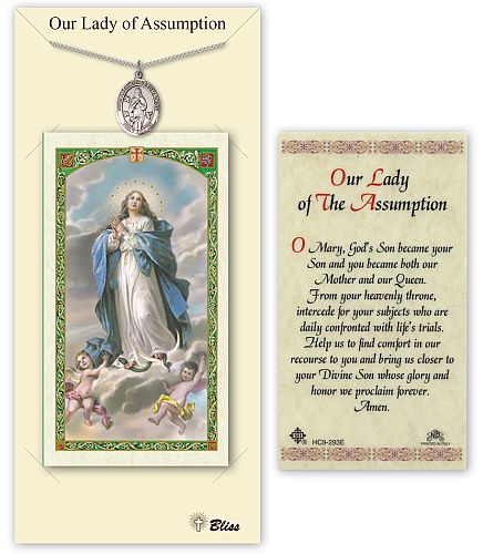 Our Lady of the Assumption Medal with Prayer Card