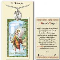 St Christopher Medal with Motorist Prayer Card