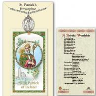 St Patrick Prayer Card with Medal