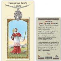 St Raymond Medal with Prayer Card in Spanish