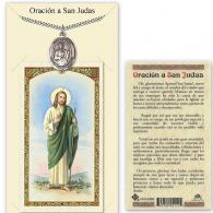 San Judas Medalla con Tarjeta de Oracion