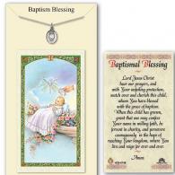 Baptism Shell Medal with Prayer Card