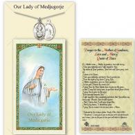 Our Lady of Medjugorje Medal with Prayer Card