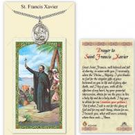 St Francis Xavier Prayer Card with Medal