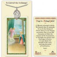 St Gabriel Prayer Card with Medal