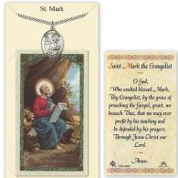 St Mark Prayer Card with Medal