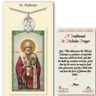 St Nicholas Prayer Card with Medal