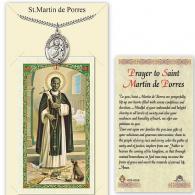 St Martin de Porres Prayer Card with Medal