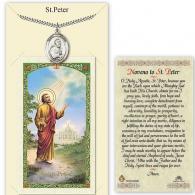 St Peter Prayer Card with Medal