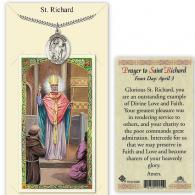 St Richard Prayer Card with Medal