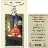 St Robert Prayer Card with Medal