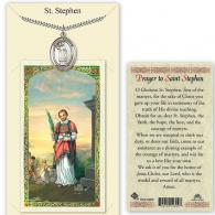 St Stephen Prayer Card with Medal
