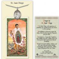 St Juan Diego Prayer Card with Medal
