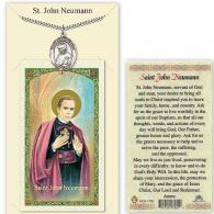 St John Neumann Prayer Card with Medal