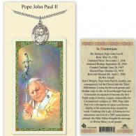 St John Paul II Prayer Card with Medal