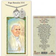 Pope Benedict Medal with Prayer Card
