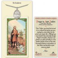 St Isidore Prayer Card with Medal