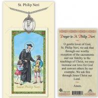 St Philip Neri Prayer Card with Medal