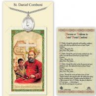 St Daniel Comboni Prayer Card with Medal