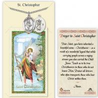 Tennis Medal for Boys with St Christopher Prayer Card