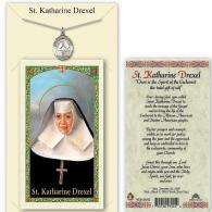 St Katharine Drexel Prayer Card with Medal