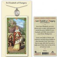St Elizabeth of Hungary Prayer Card with Medal