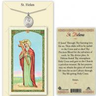 St Helen Prayer Card with Medal