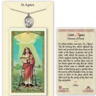 St Agnes Medal with Prayer Card