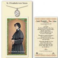 St Elizabeth Ann Seton Prayer Card with Medal