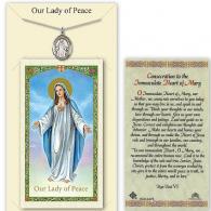 Our Lady of Peace Medal with Prayer Card