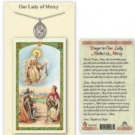 Our Lady of Mercy Medal with Prayer Card