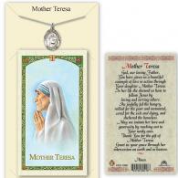 St Teresa of Calcutta Prayer Card with Medal