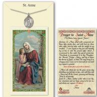 St Anne Medal with Prayer Card